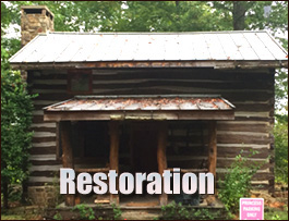 Historic Log Cabin Restoration  Greene County, North Carolina